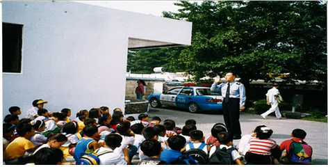 1999년 관내 관공서 단성파출소 견학(단천초 가산분교)