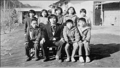 1983년 폐교전 학생사진(도담초 도전분교)