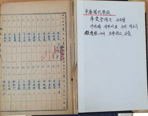 양화초 동막분교_수료대장
