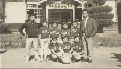1971년 여자배구부(어상천초 덕문곡분교)