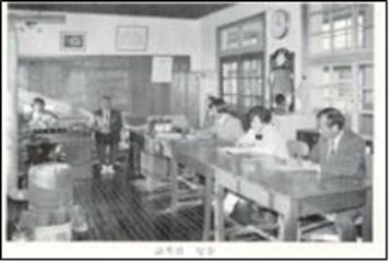 1986년 교직원 사진(상진초 적성분교)