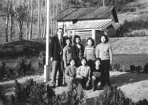 이식분교장 제22회 졸업생 학생들 사진